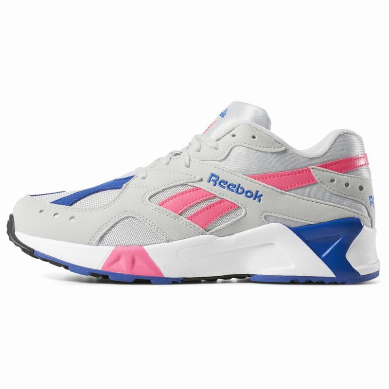 Tenisi Reebok Aztrek Barbati Gri/Roz/Albastru Regal/Albi Romania ZF4291VU